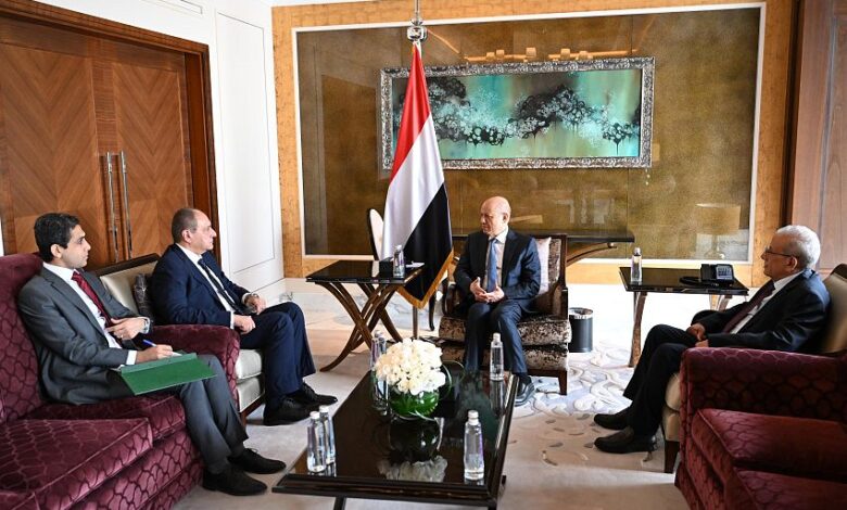 الرئيس العليمي يؤكد دعم اليمن الكامل للموقف المصري من القضية الفلسطينية